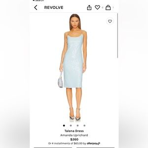 Revolve Ice Blue Sequin Dress